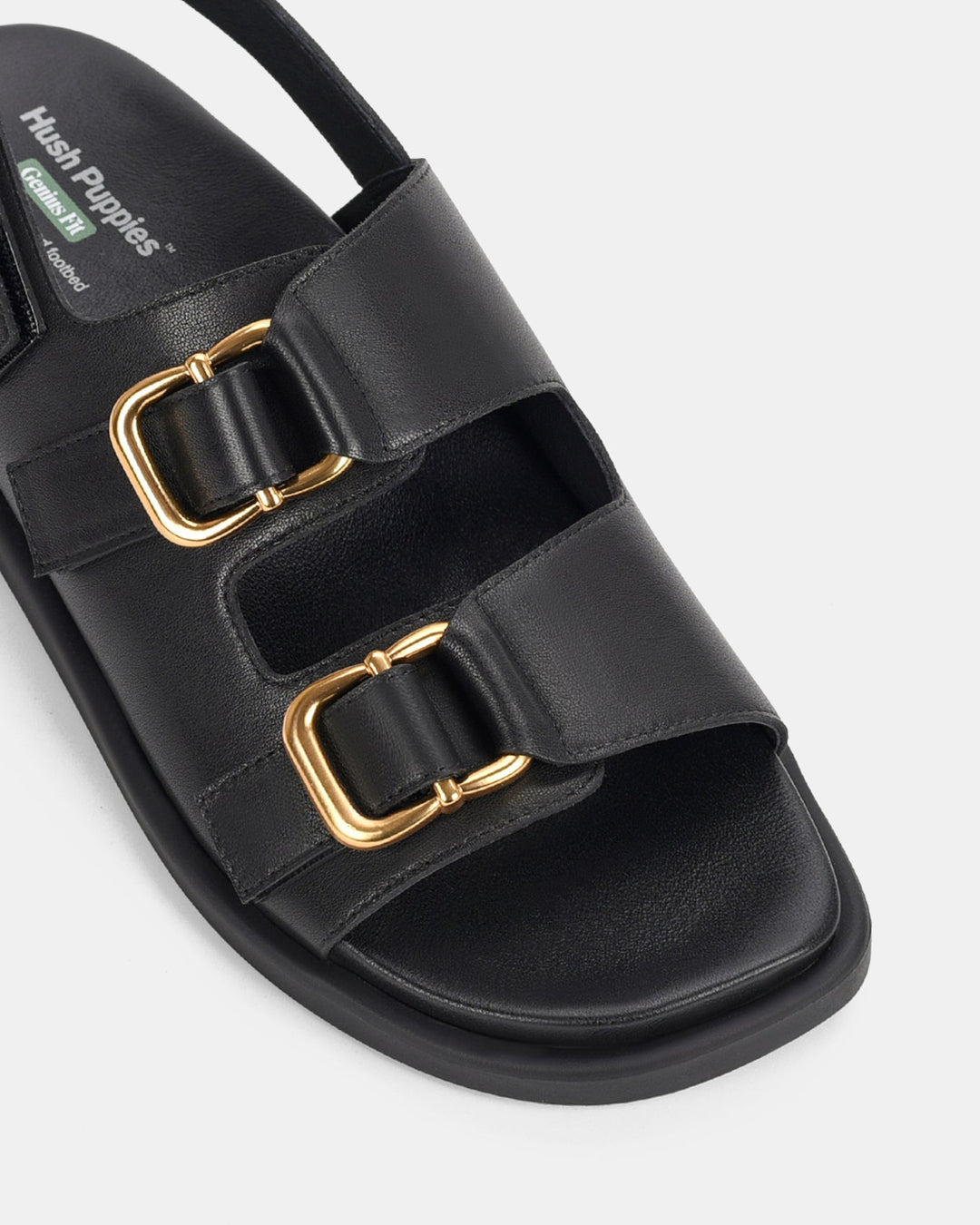 Dames | Sandaal | Vox | Zwart | Comfortabel | Genius Fit Voetbed