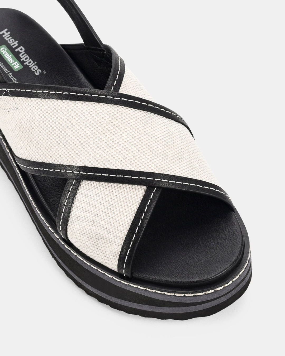 Dames | Platform Sandaal | Daint Zwart/Bot | Verstelbare Gesp | Comfortabel | Zomerstijl