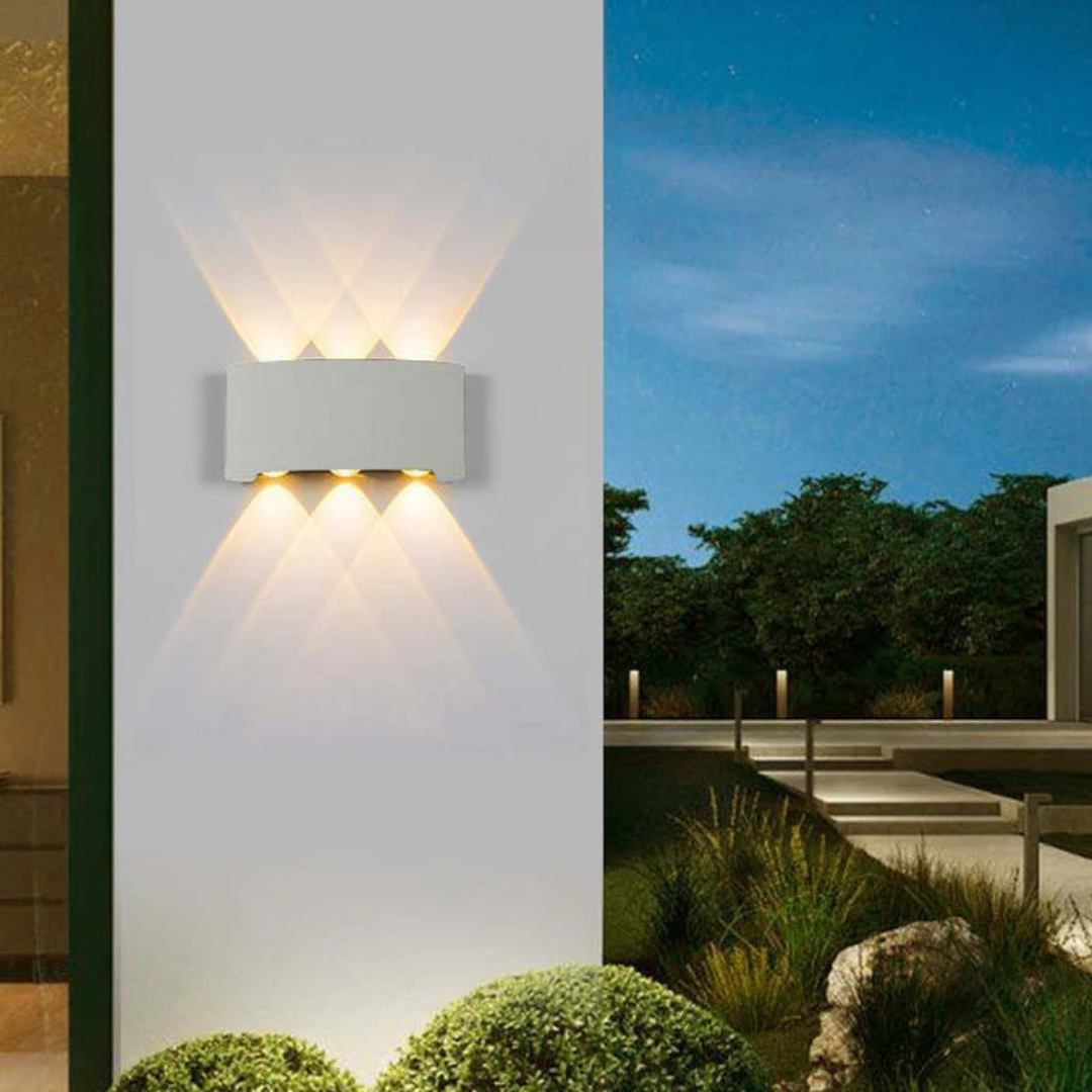 Stralix LED Wall Lamp Indoor & Outdoor | Waterproof Aluminum Wall Light | IP54 Warm White