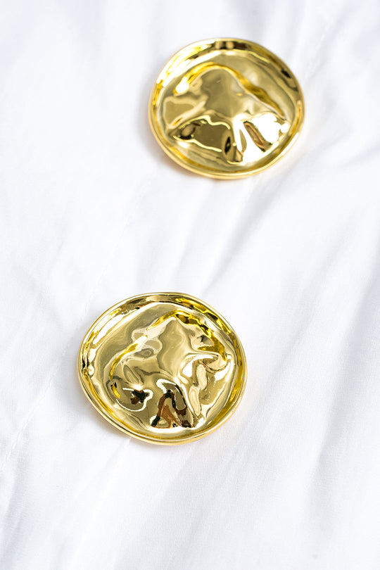 Hattie - Elegant Women's Long Sleeve Shirt with Metal Trim