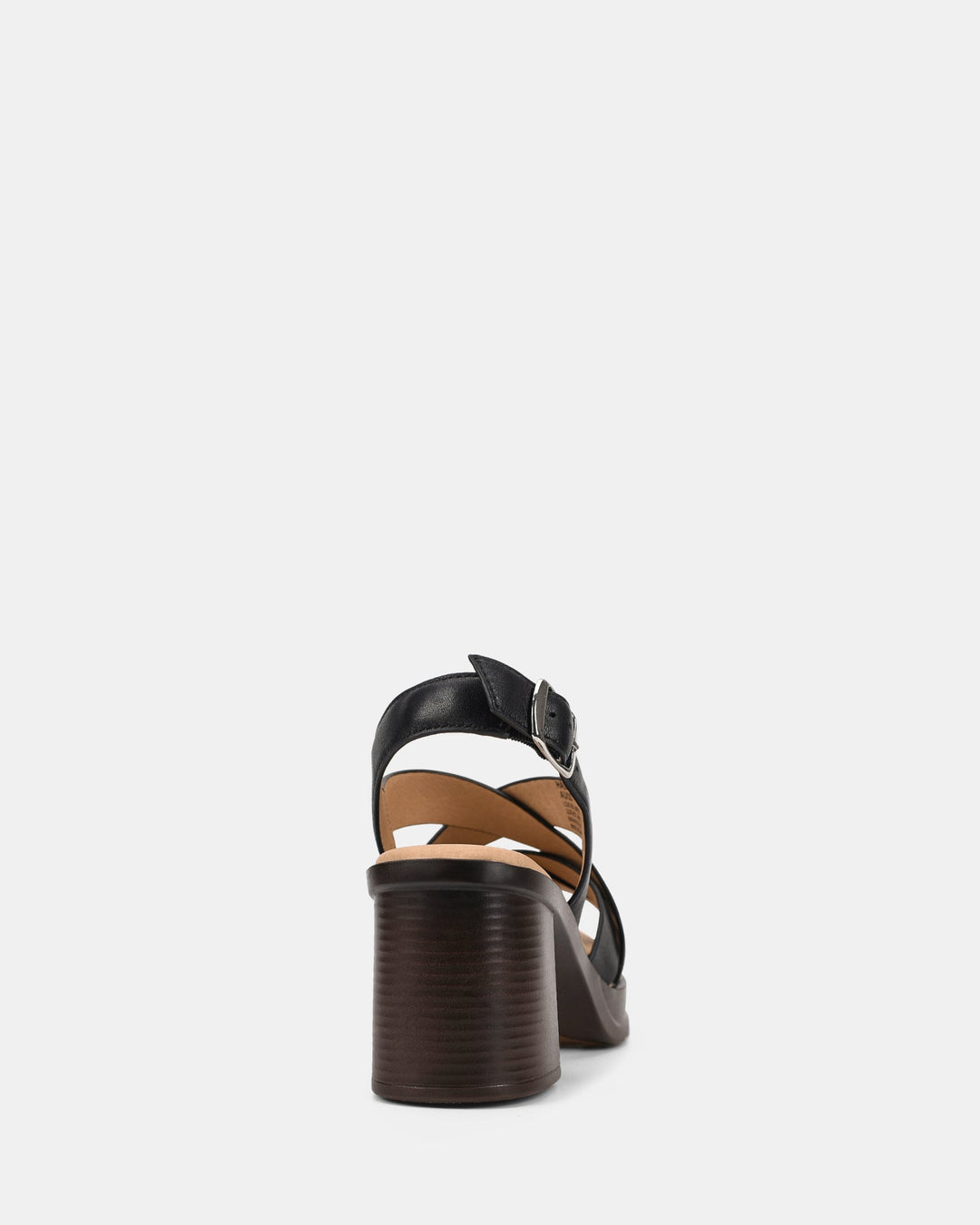 Dames | Sandaal | Halo | Zwart | Blokhak | Comfortabel | Verstelbare Gesp