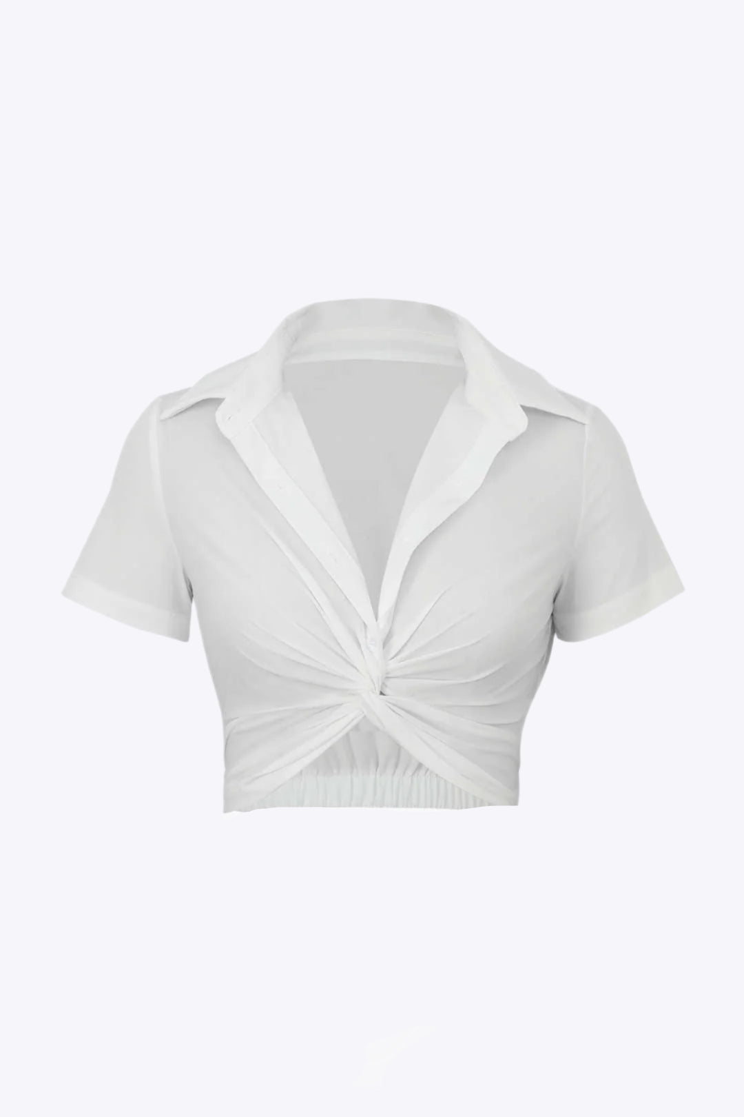 Viridis - Modern Twist Style Women's Cropped Shirt