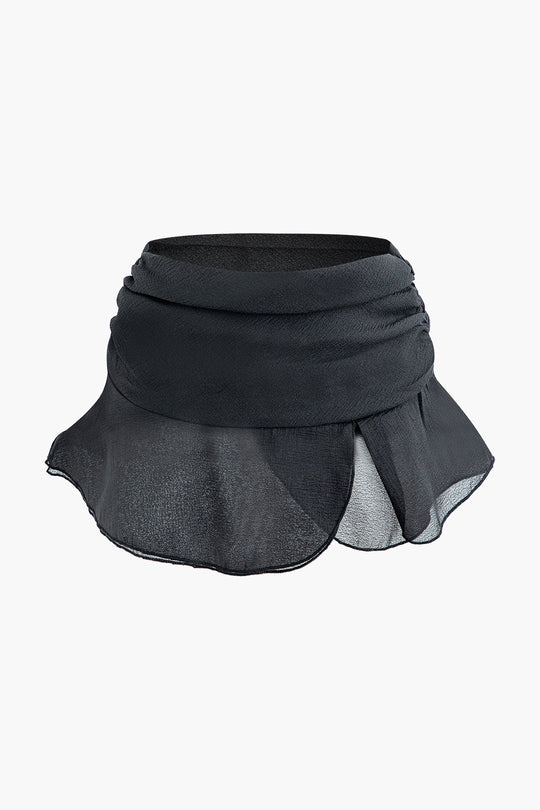 Zinnia - Classic Button Design Women's Mini Skirt Set