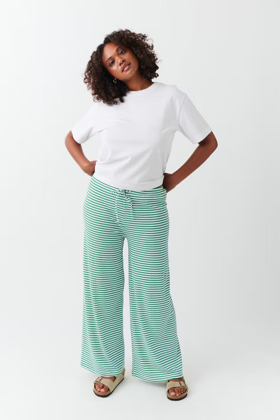 Women's Lounge Pants | Striped Design | Stretch Fit | Long Legs