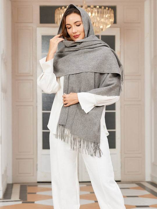 Women's Winter Scarf with Fringe | Ideal for the Cold Season