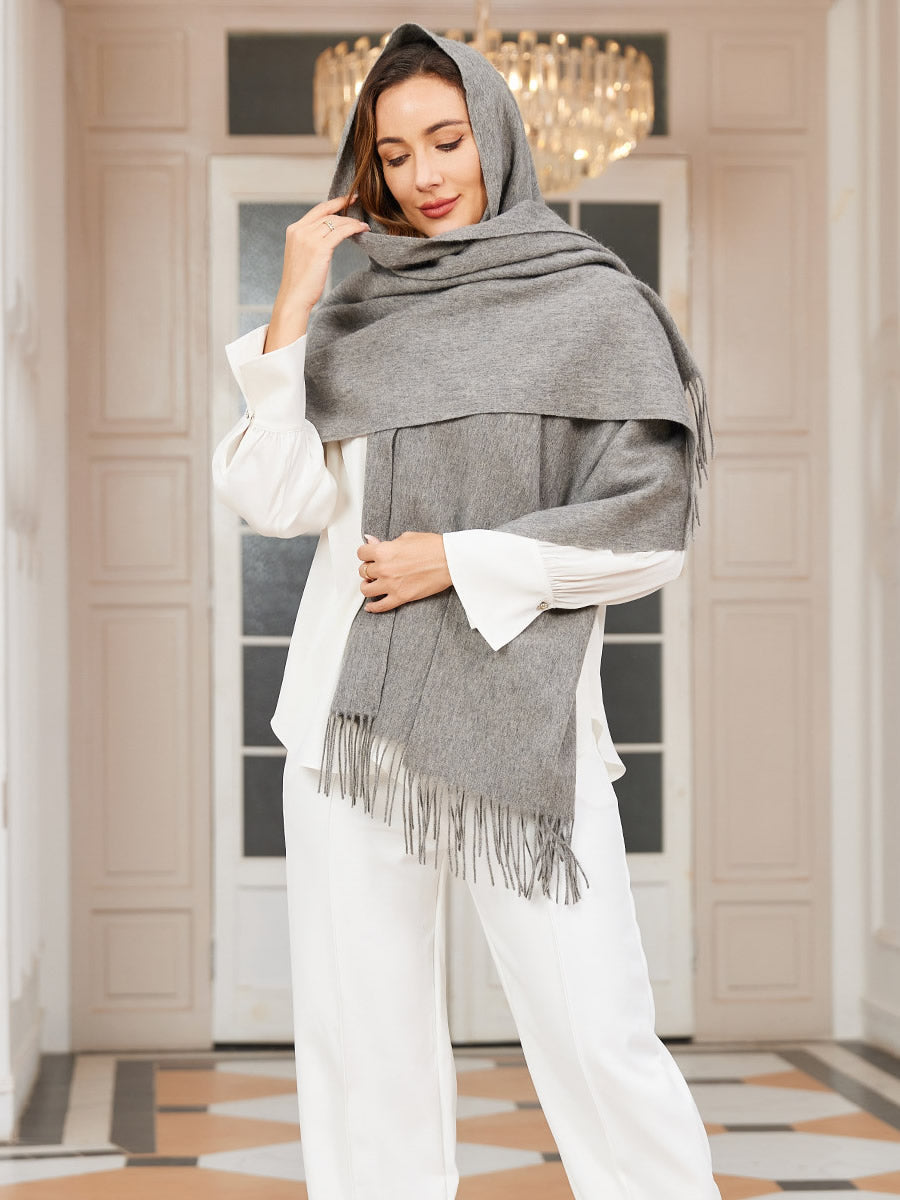 Women's Winter Scarf with Fringe | Ideal for the Cold Season