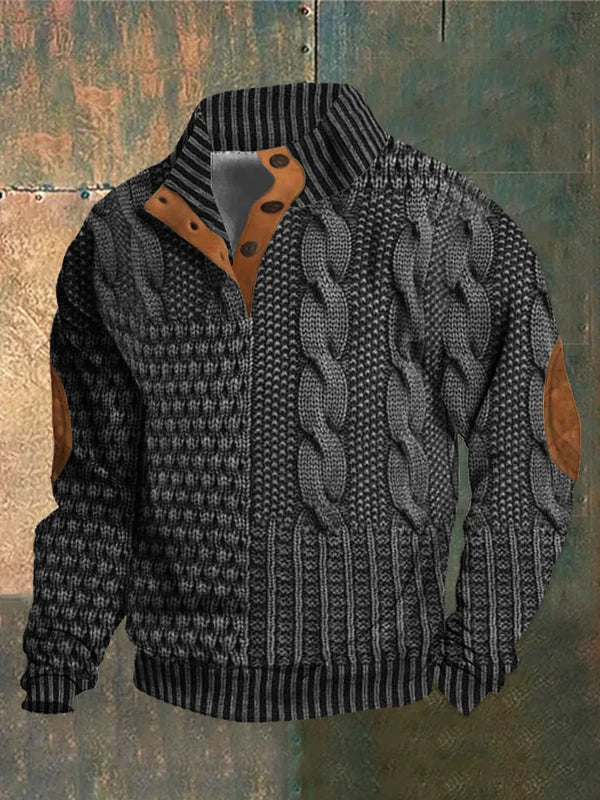 Men's Sweater with a Casual Fit and Classic Collar | Ideal for Relaxation and Everyday Use