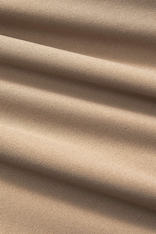 Crossed Mesh Sheer V-Neck Long Sleeve Maxi Dress 