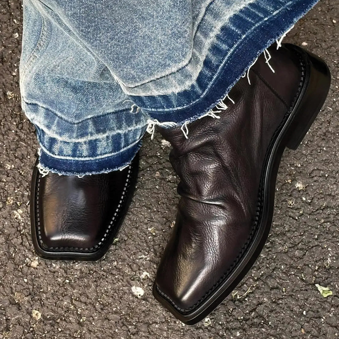 Men's | Ankle Boots | Square Toe | Sleek Silhouette | Timeless Design