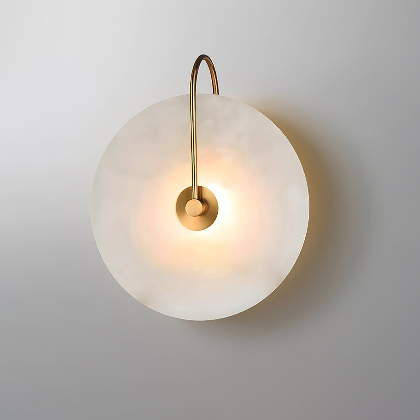 Alabaster LED Wall Lamp | Organic Stone-Inspired Sconce | Warm to Cool Adjustable Light | Bedroom Hallway Living Room