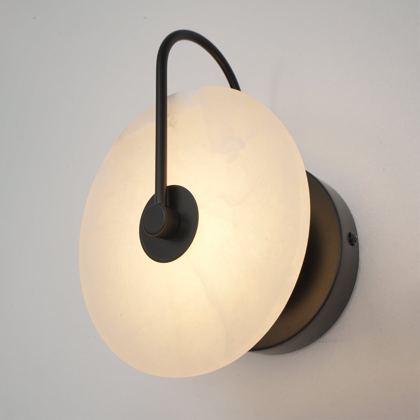 Alabaster LED Wall Lamp | Organic Stone-Inspired Sconce | Warm to Cool Adjustable Light | Bedroom Hallway Living Room