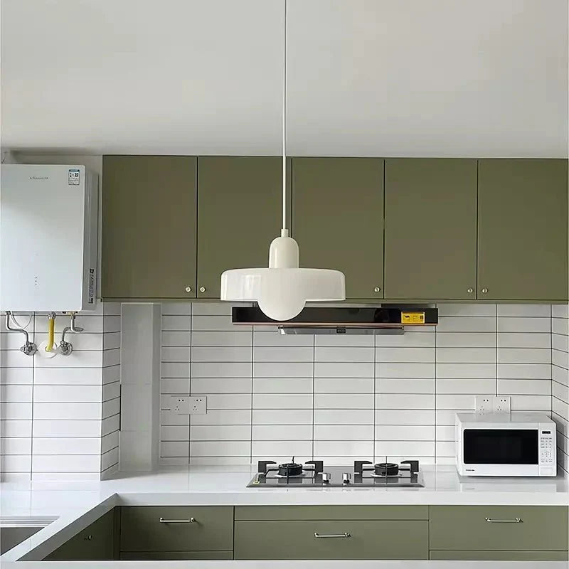 Bauhaus Pendant Lamp Made of Colored Glass