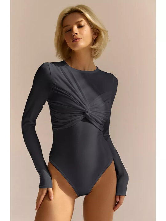 Emmanuelle - Trendy Asymmetric Women's Bodysuit