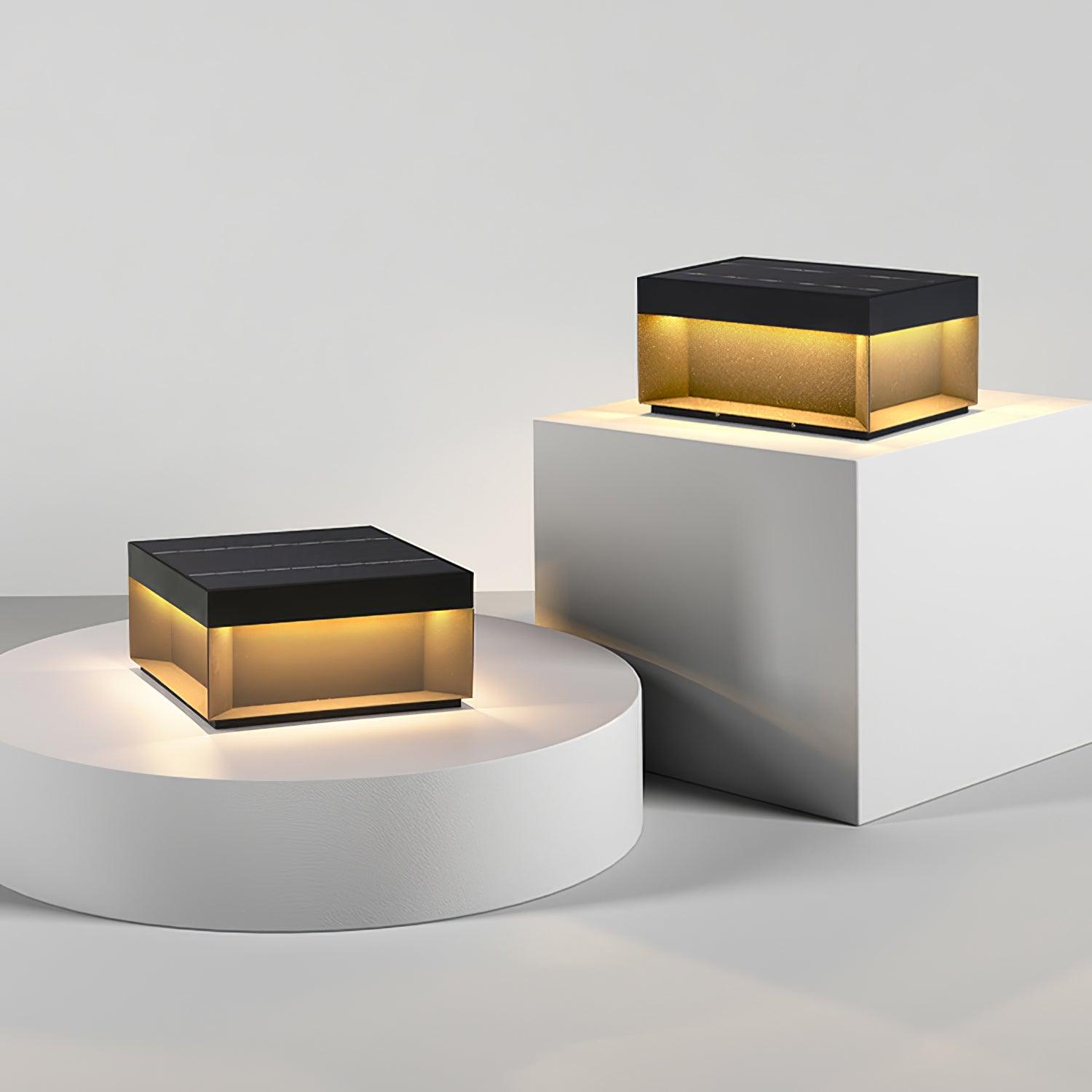 Black Box Outdoor Lantern Post