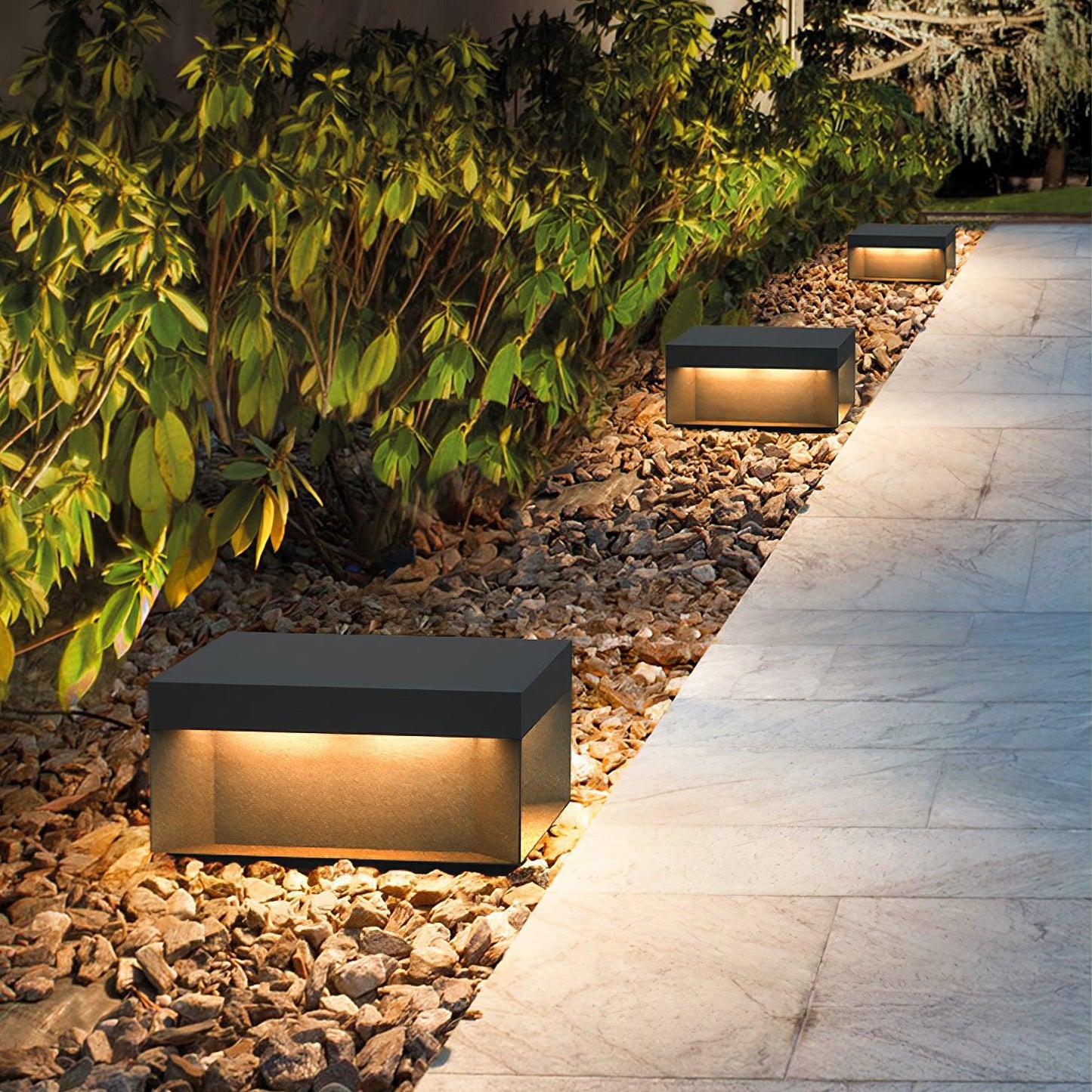 Black Box Outdoor Lantern Post