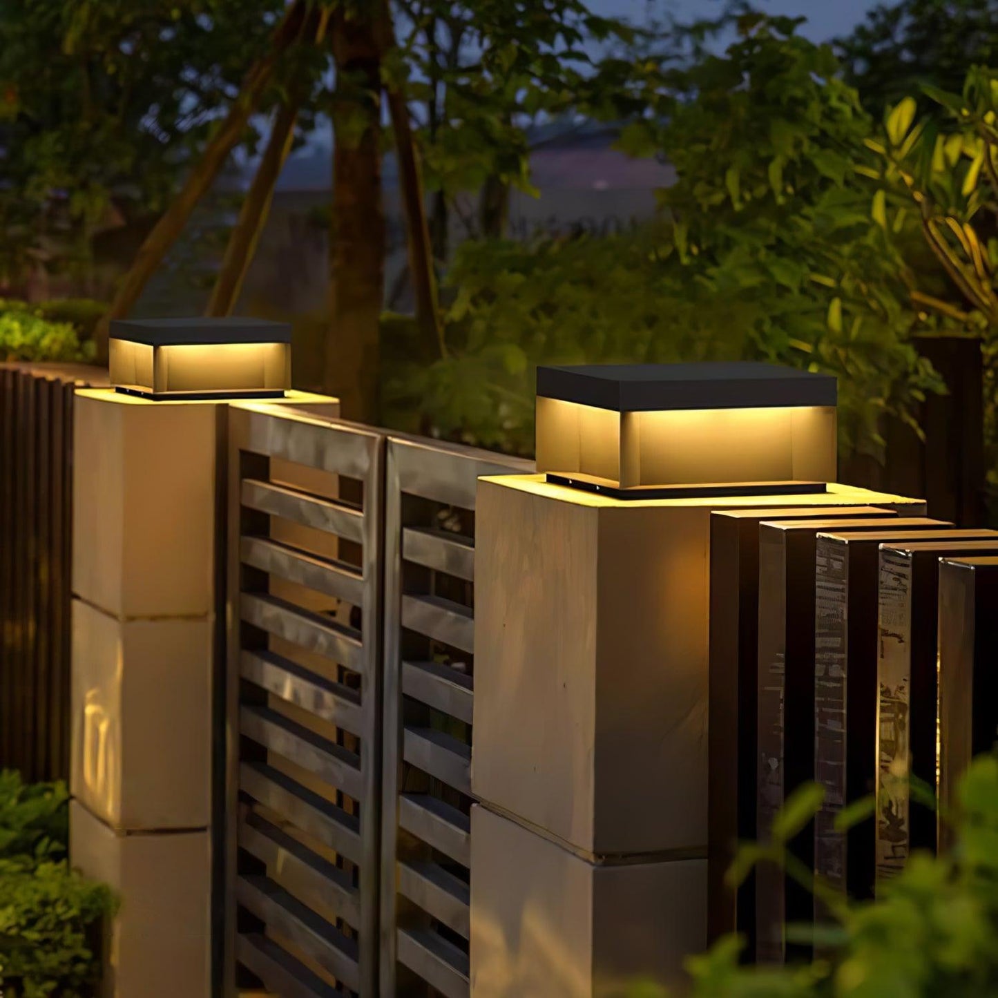 Black Box Outdoor Lantern Post