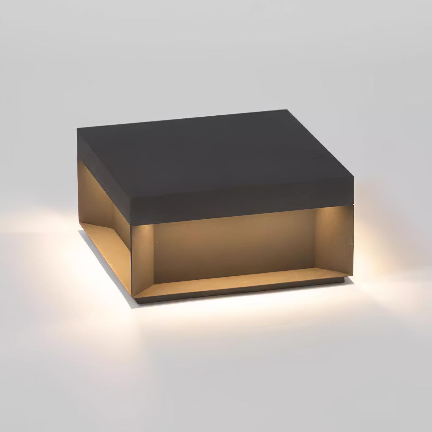 Black Box Outdoor Lantern Post