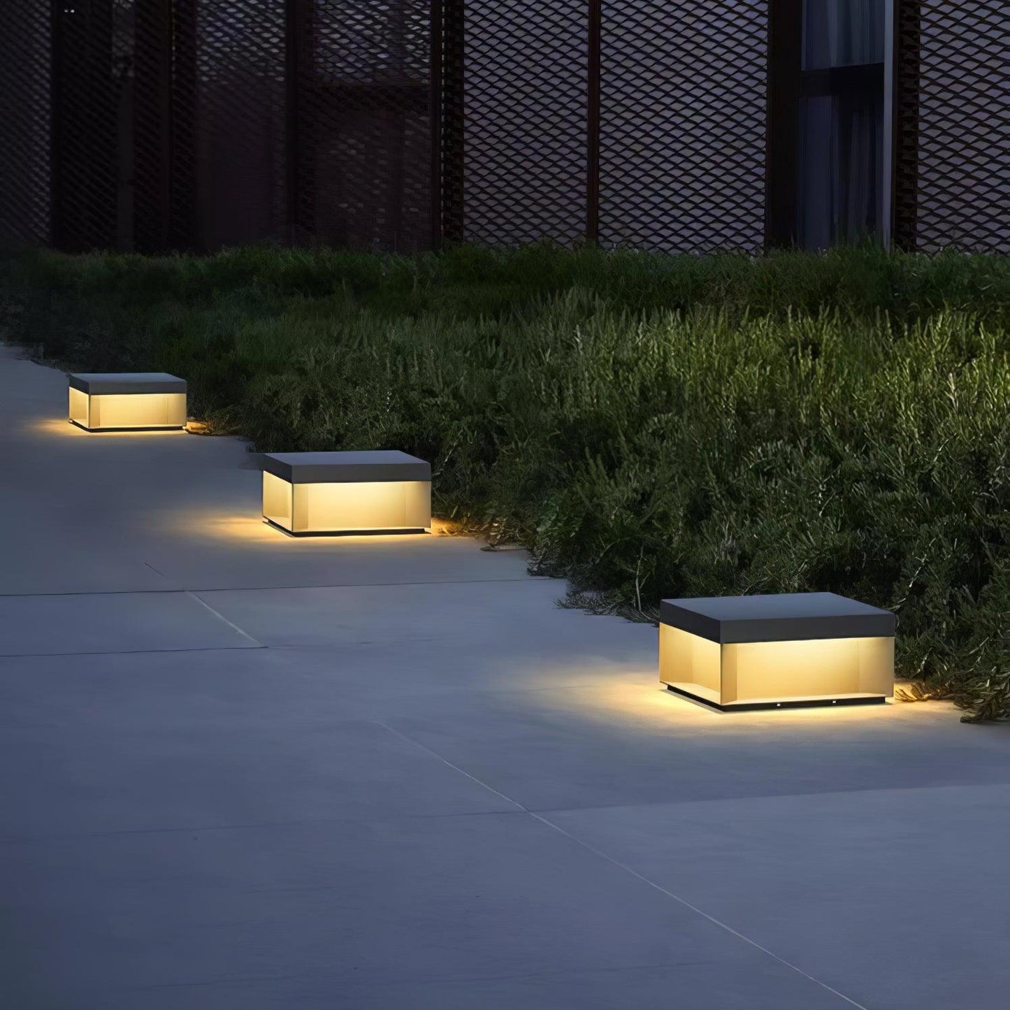 Black Box Outdoor Lantern Post