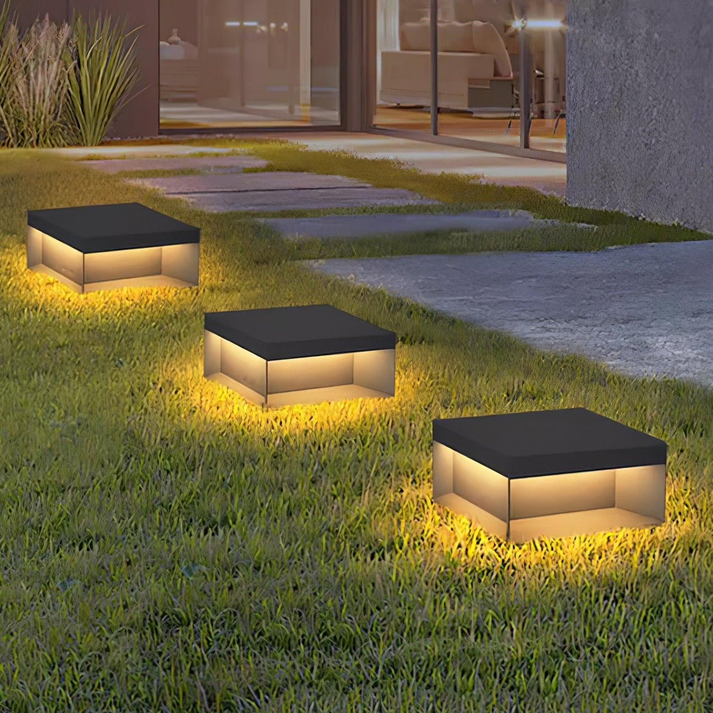 Black Box Outdoor Lantern Post
