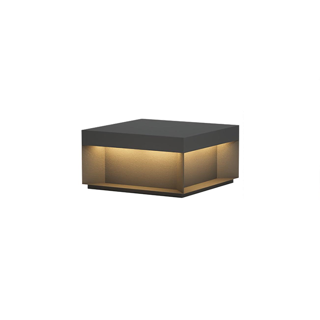 Black Box Outdoor Lantern Post