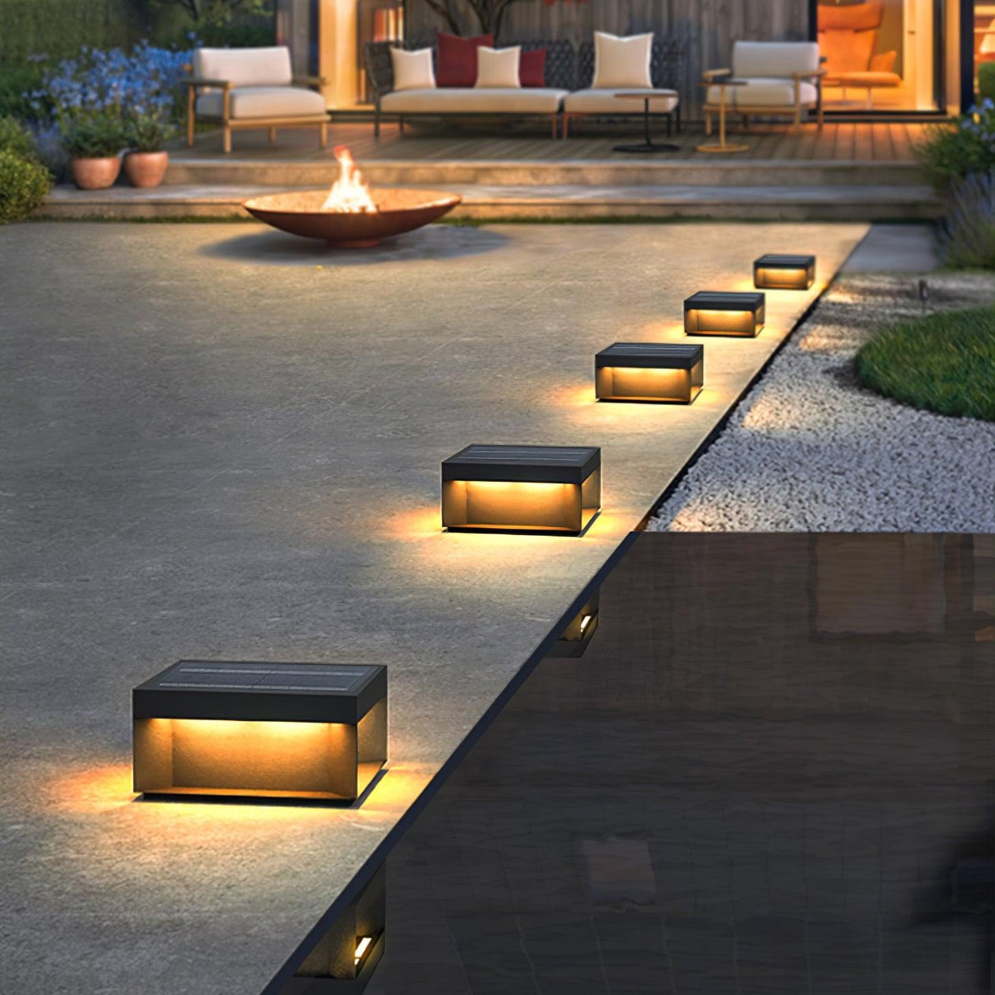 Black Box Outdoor Lantern Post