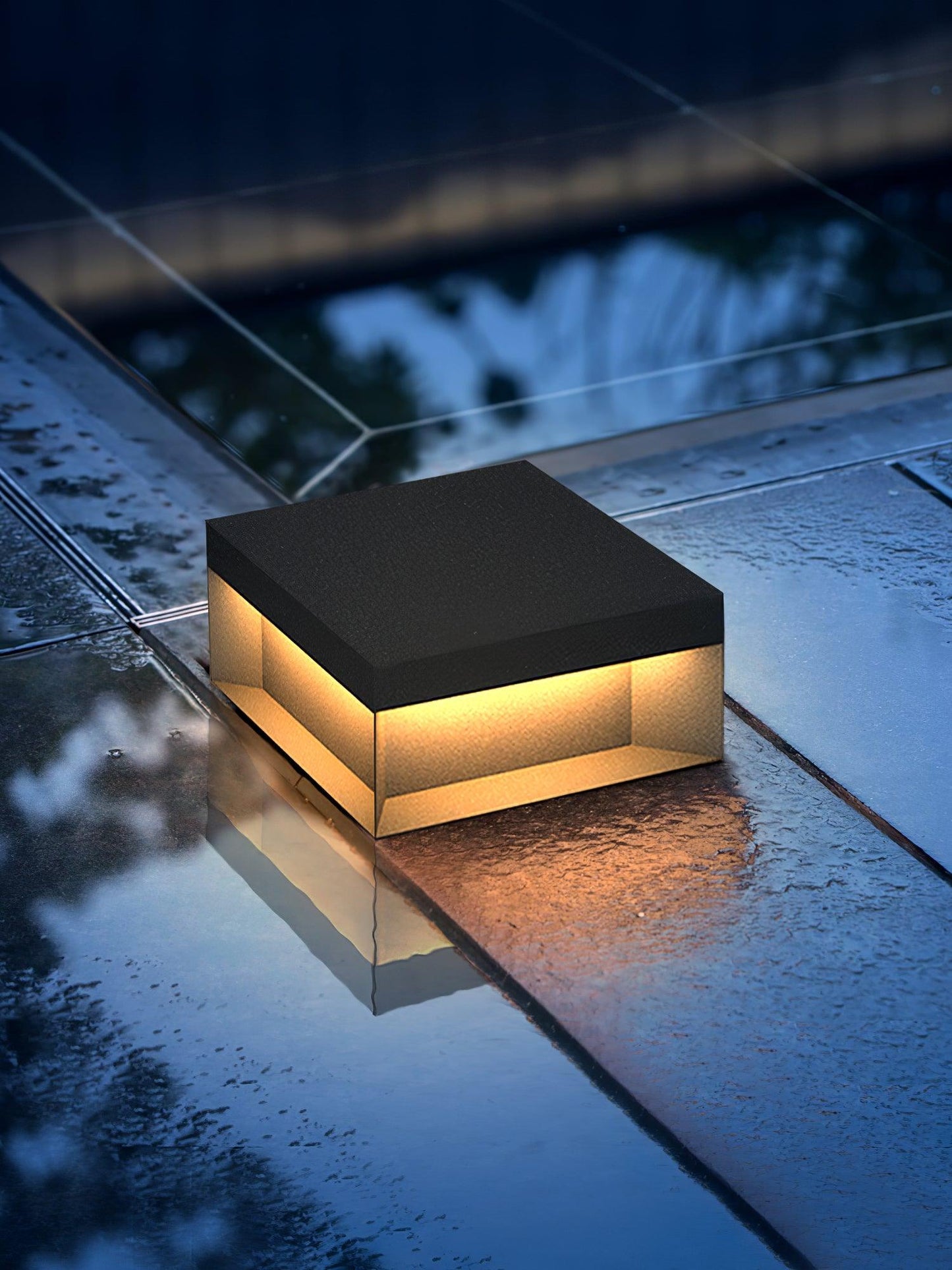 Black Box Outdoor Lantern Post