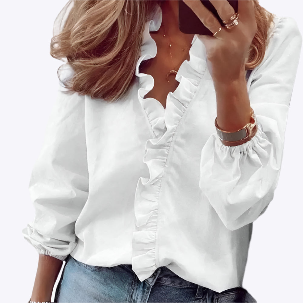 Elspeth - Modern Elegant Cut Women's Blouse