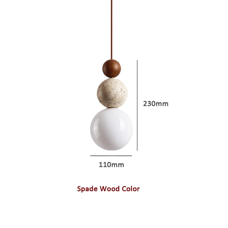 Modern travertine pendant lamp in simple style