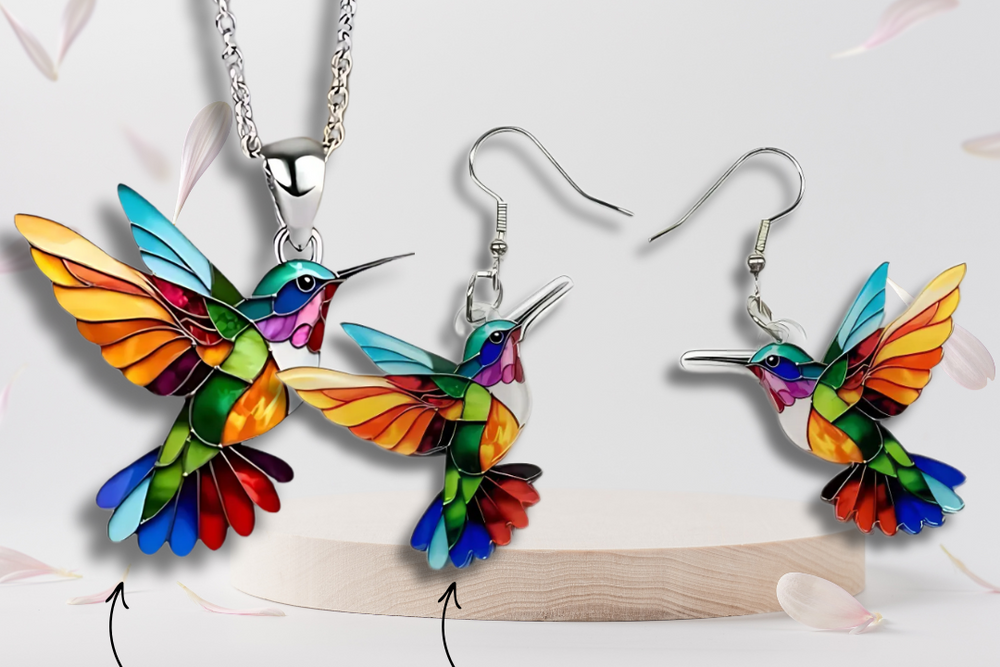 Colorful Hummingbird Necklace – A Symbol of Freedom and Hope