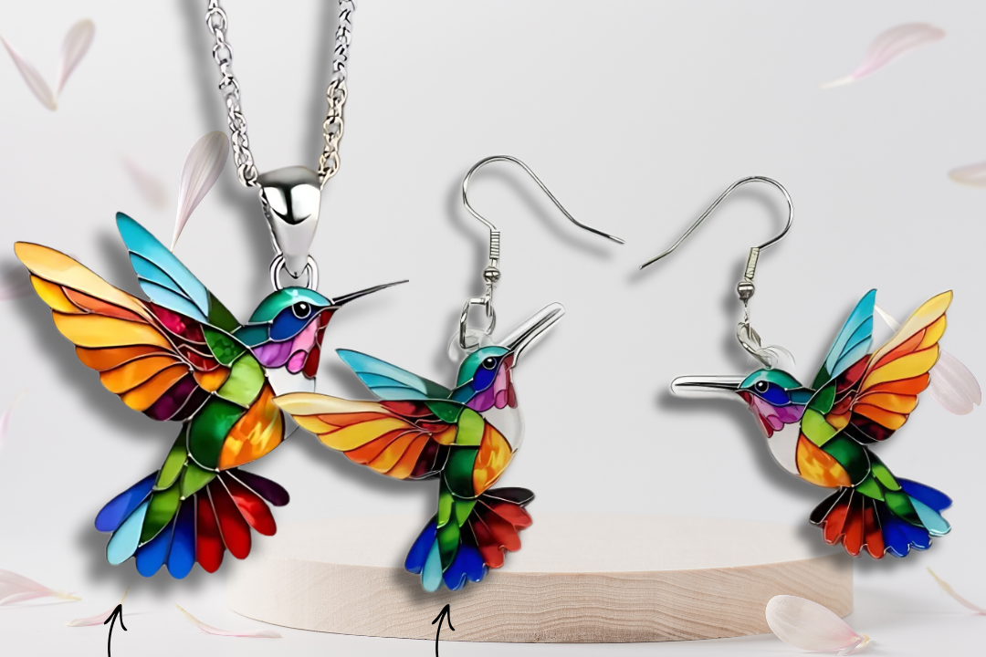 Colorful Hummingbird Necklace – A Symbol of Freedom and Hope