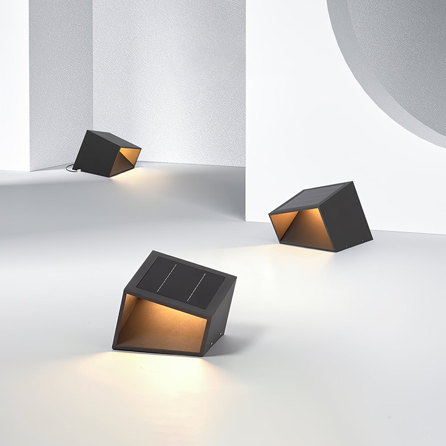 Cube Garden Solar Outdoor Light Compact Design | Integrated LED | Stainless Steel | IP65 Waterproof Patio & Lawn Lighting