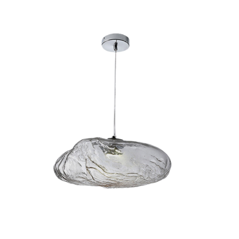 Minimalistic Pendant Lamp Made of Blown Glass