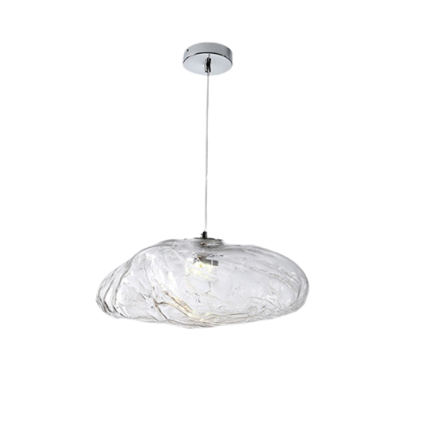 Minimalistic Pendant Lamp Made of Blown Glass