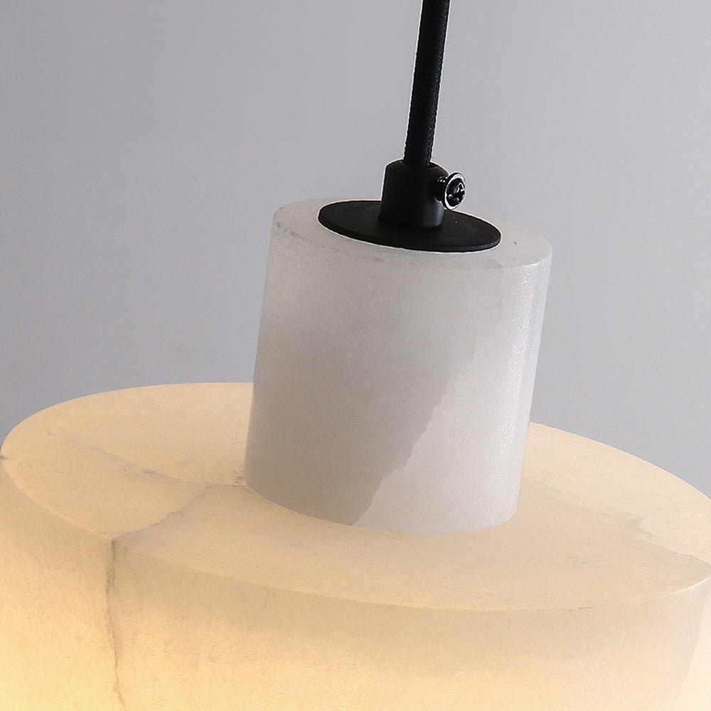 Scandinavian Simple Pendant Lamp in White Marble