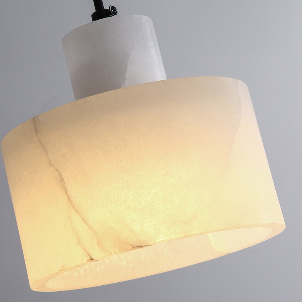 Scandinavian Simple Pendant Lamp in White Marble