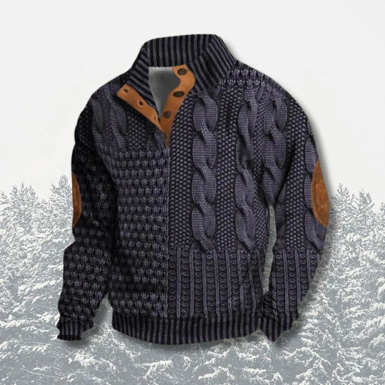 Men's Sweater with a Casual Fit and Classic Collar | Ideal for Relaxation and Everyday Use