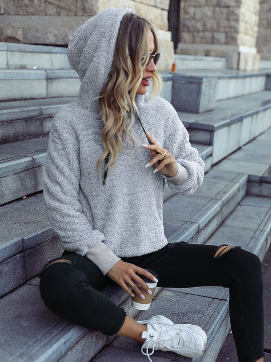 Teddy Hoodie with Drawstring | Super Soft Hoodie for Ultimate Comfort