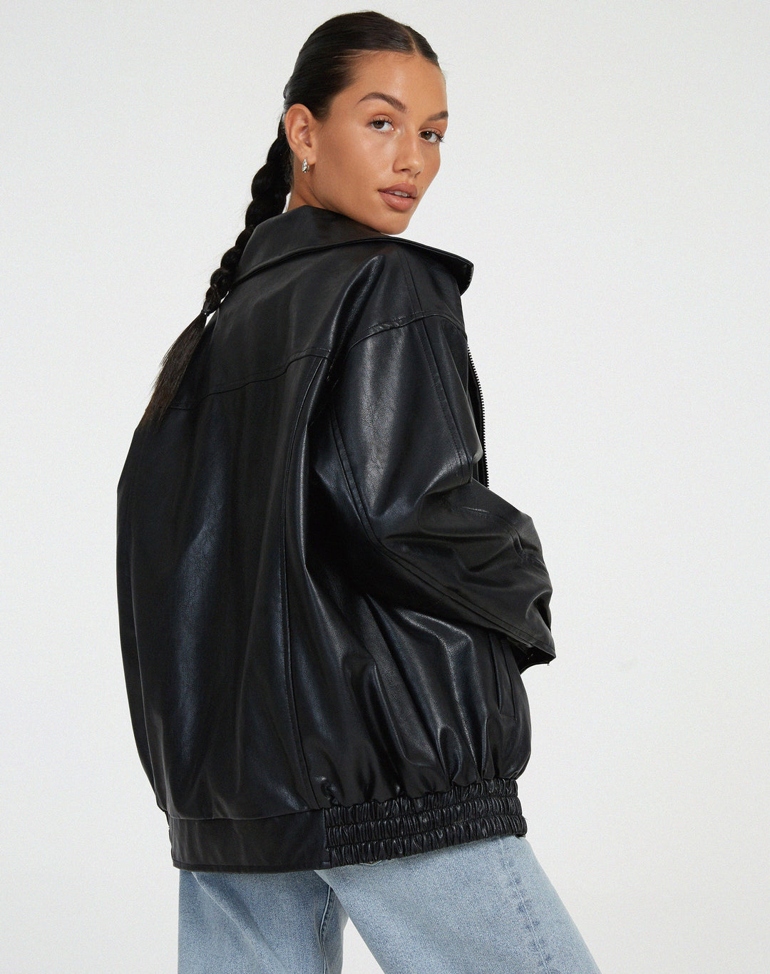 Women's Leather Jacket | Oversized Fit | Timeless Design
