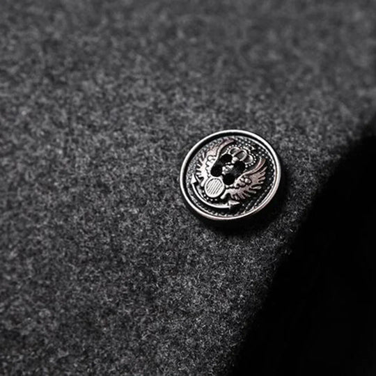 Men's Long Button-Down Coat | Ideal for Formal and Everyday Occasions