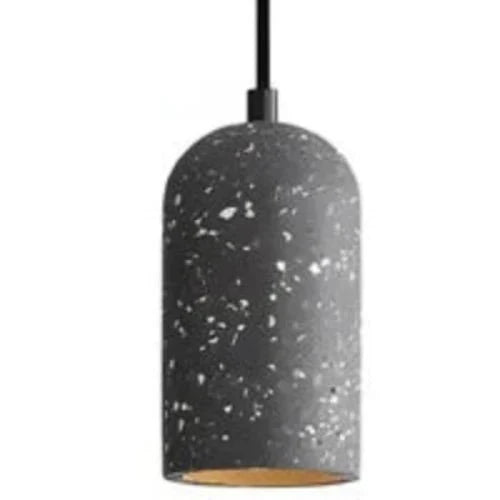 Concrete Pendant Lamp Industrial Modern Hanging Light | Compact Design | G4 LED | Adjustable Cord | Urban Interior Lighting