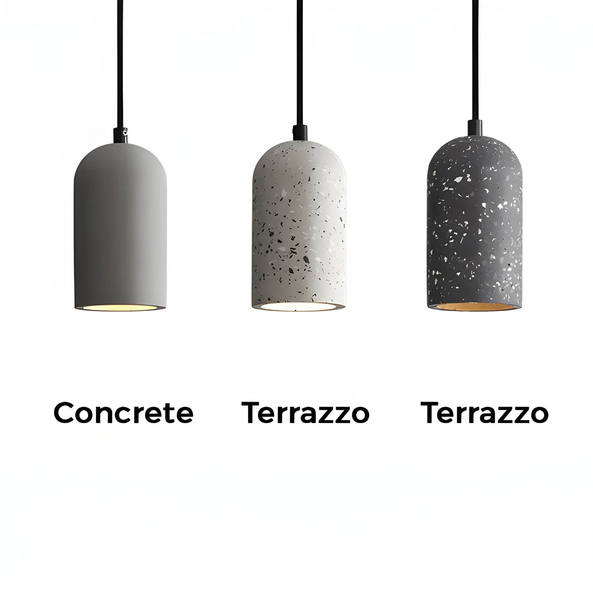 Concrete Pendant Lamp Industrial Modern Hanging Light | Compact Design | G4 LED | Adjustable Cord | Urban Interior Lighting