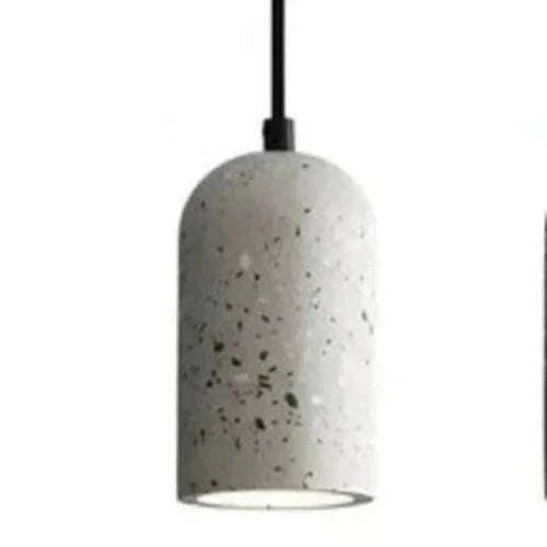 Concrete Pendant Lamp Industrial Modern Hanging Light | Compact Design | G4 LED | Adjustable Cord | Urban Interior Lighting