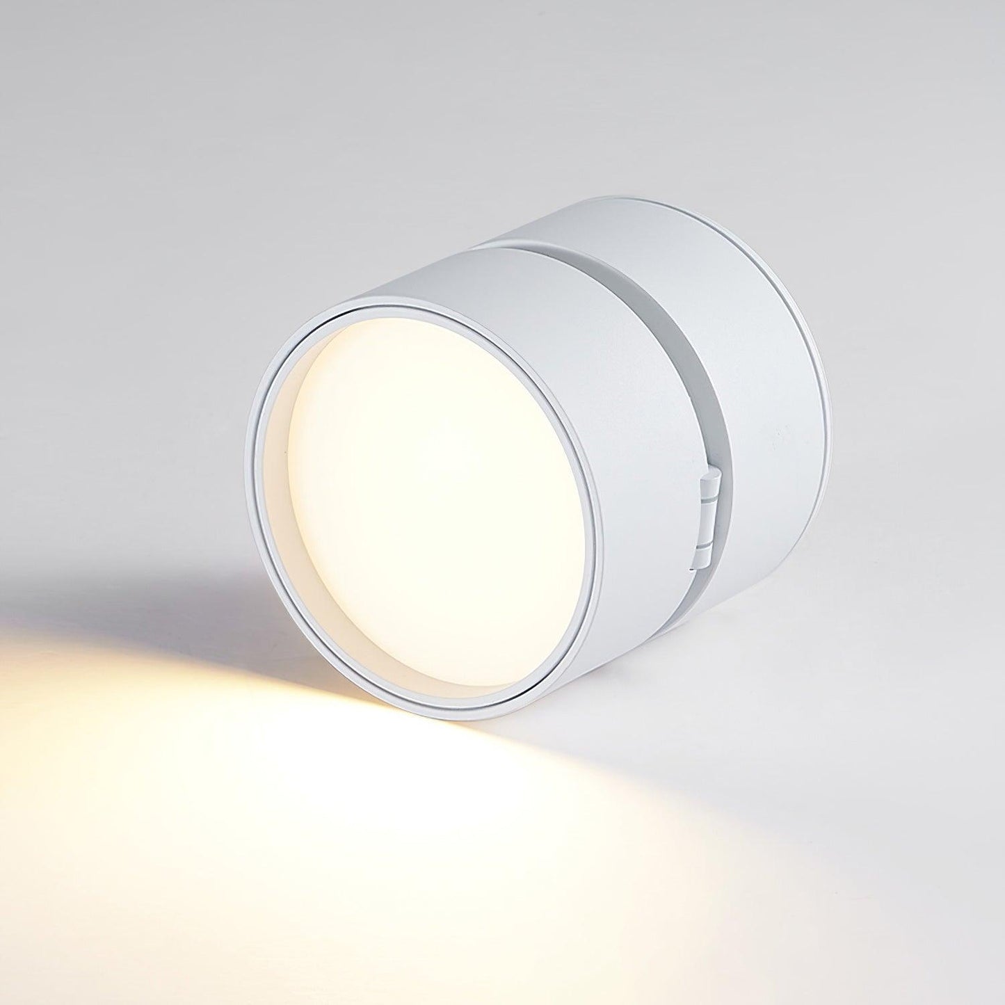 Adjustable LED Ceiling Spotlight Lamp for Artwork & Accent Lighting | Rotatable Surface Mount | Warm White 3000K | Aluminum 10cm