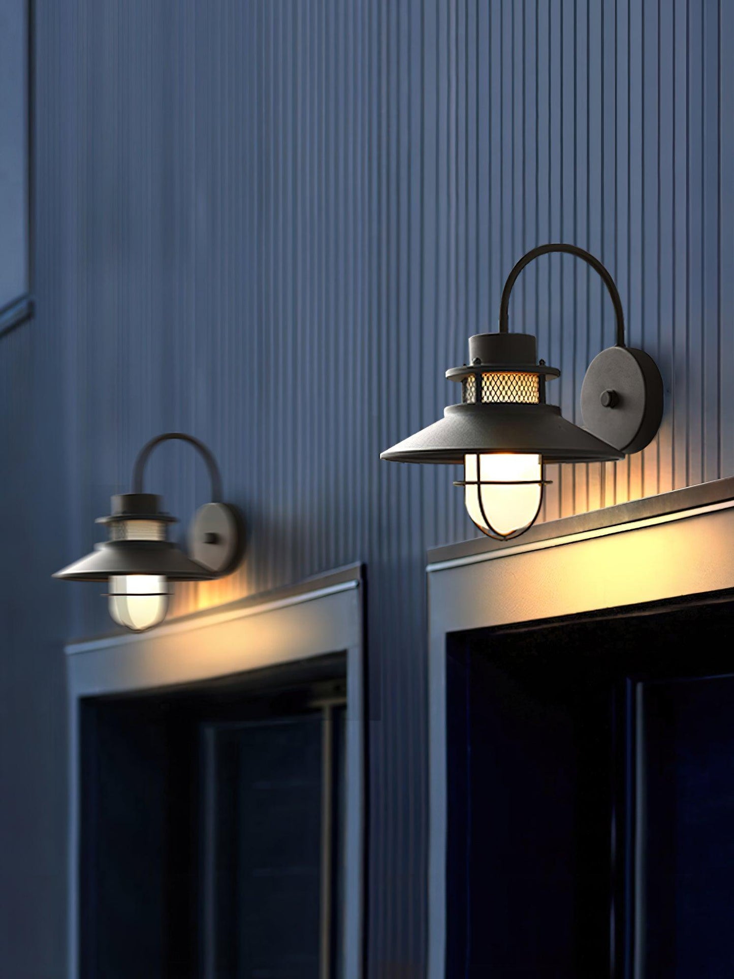 Felix Outdoor Wall Lamp Industrial Garden Light | Metal Glass Design | IP65 Waterproof | E26/E27 LED Edison Compatible