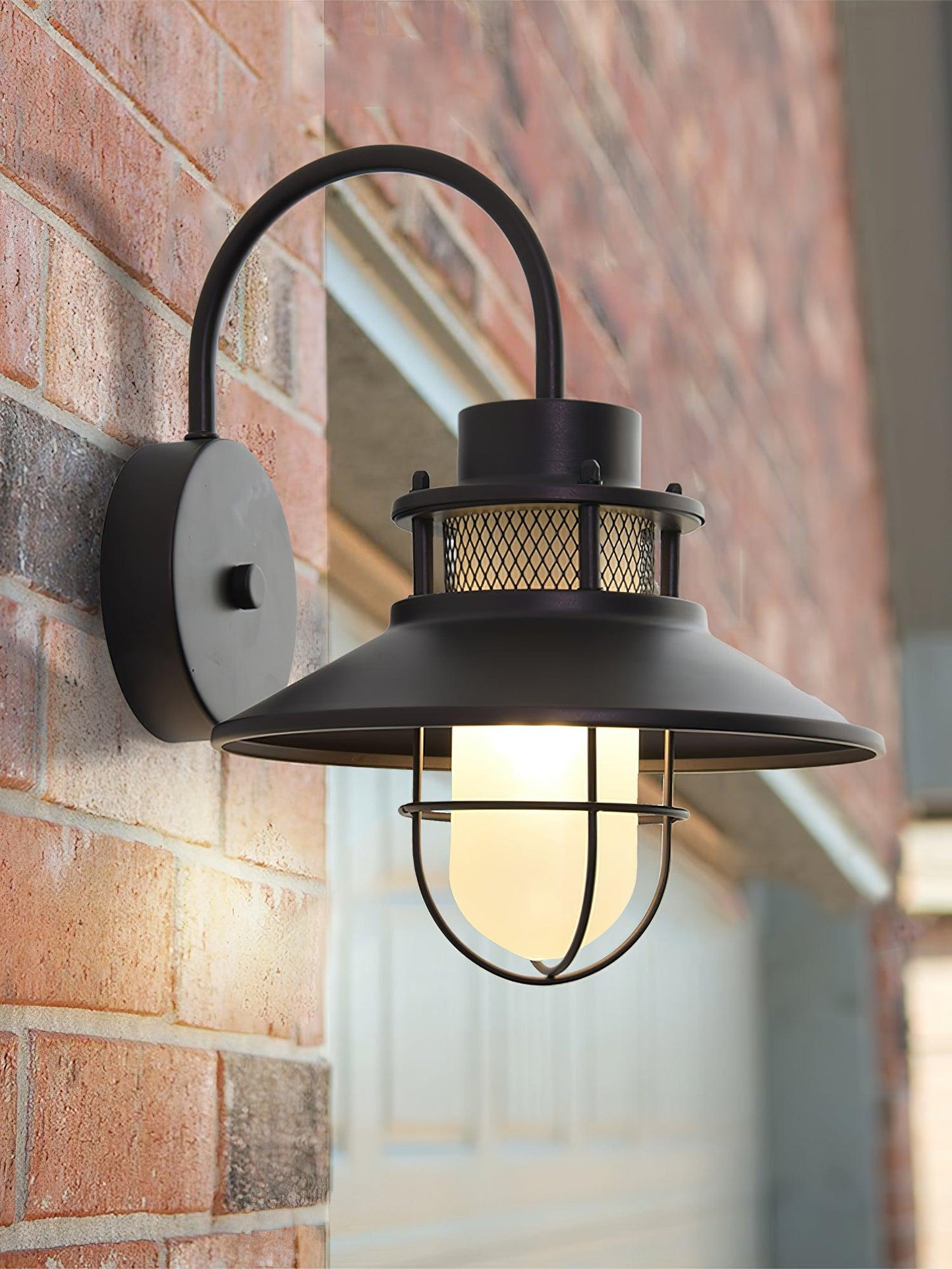 Felix Outdoor Wall Lamp Industrial Garden Light | Metal Glass Design | IP65 Waterproof | E26/E27 LED Edison Compatible