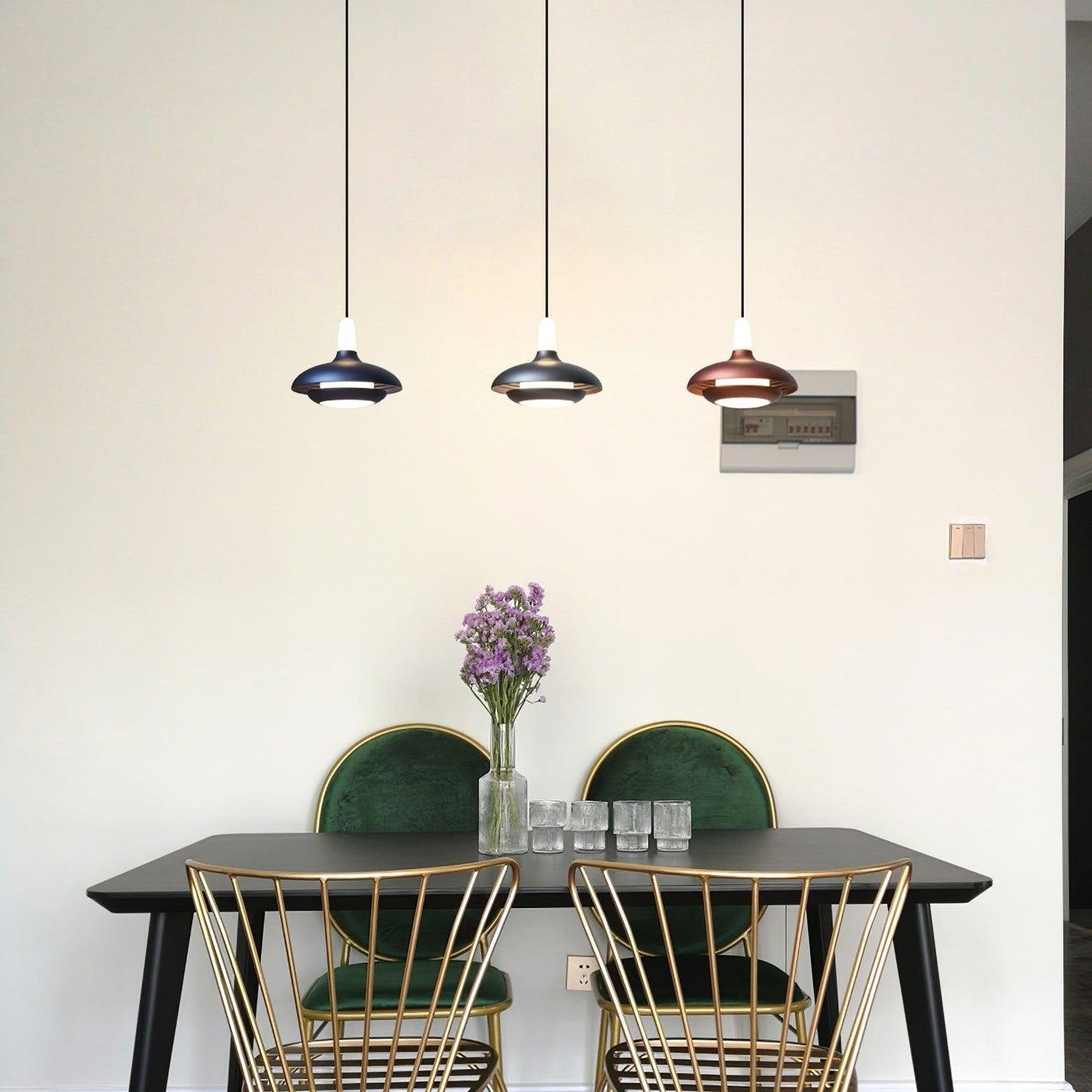 Fiji Pendant Lamp | Aluminum LED Pendant | Warm, Neutral & Cool Light | Modern Tropical Interior Lighting | 18x14cm