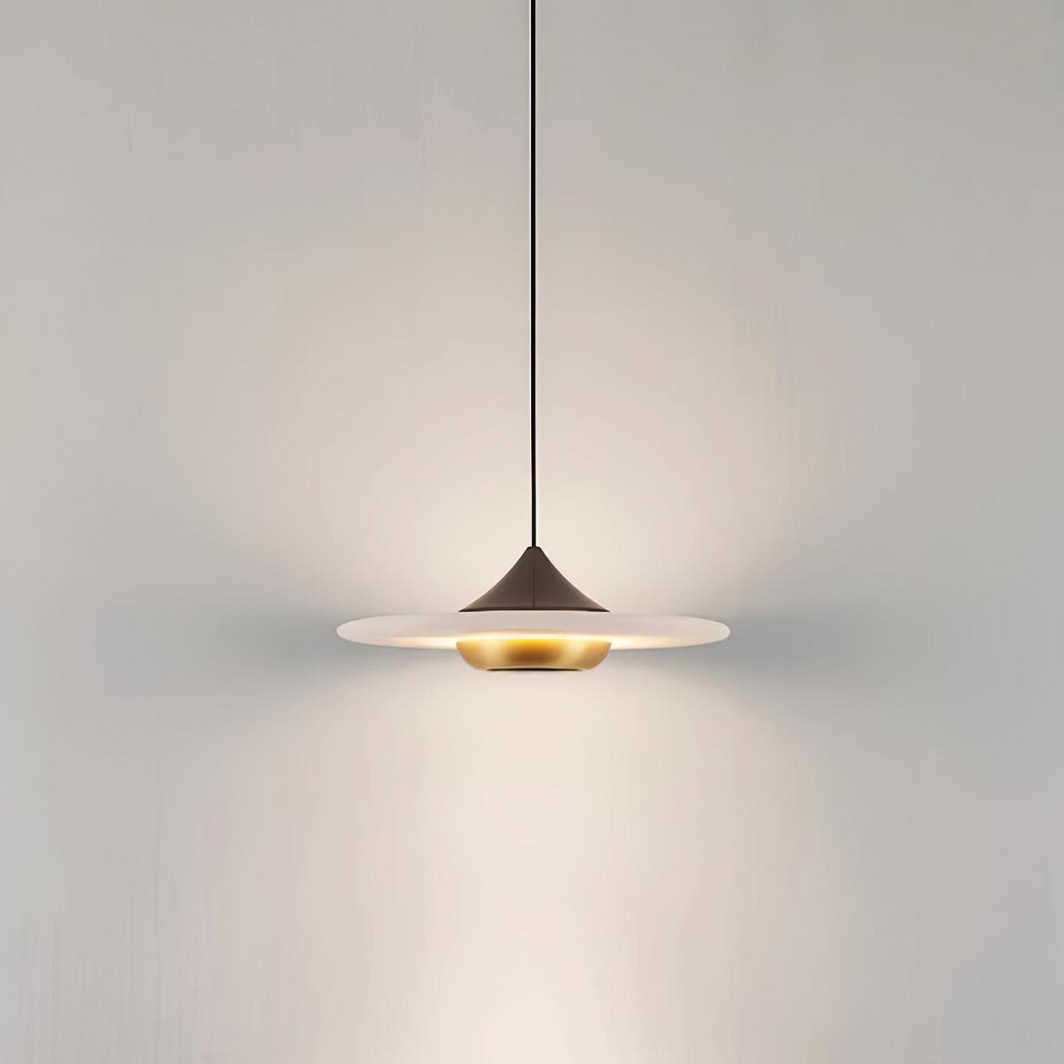 Marble Pendant Lamp Flying Saucer Design Modern LED Ceiling Light | Integrated LED | 3 Color Temperatures | Premium Indoor Lighting