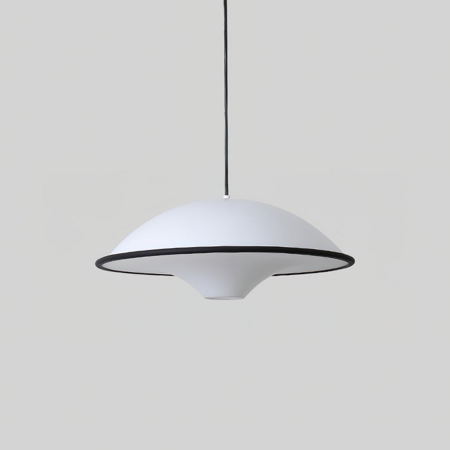 Modern UFO Pendant Lamp Minimalist Ceiling Light | Acrylic & Metal | E26 E27 LED Compatible | Adjustable Hanging Light