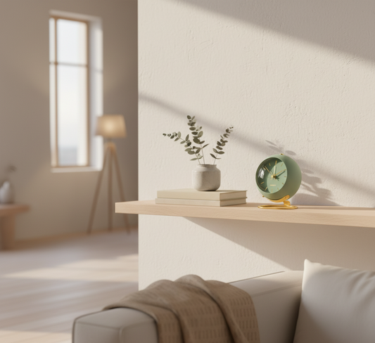 Buzzley Retro Wecker | Lautloos Uurwerk | Vintage Design | Metaalbehuizing