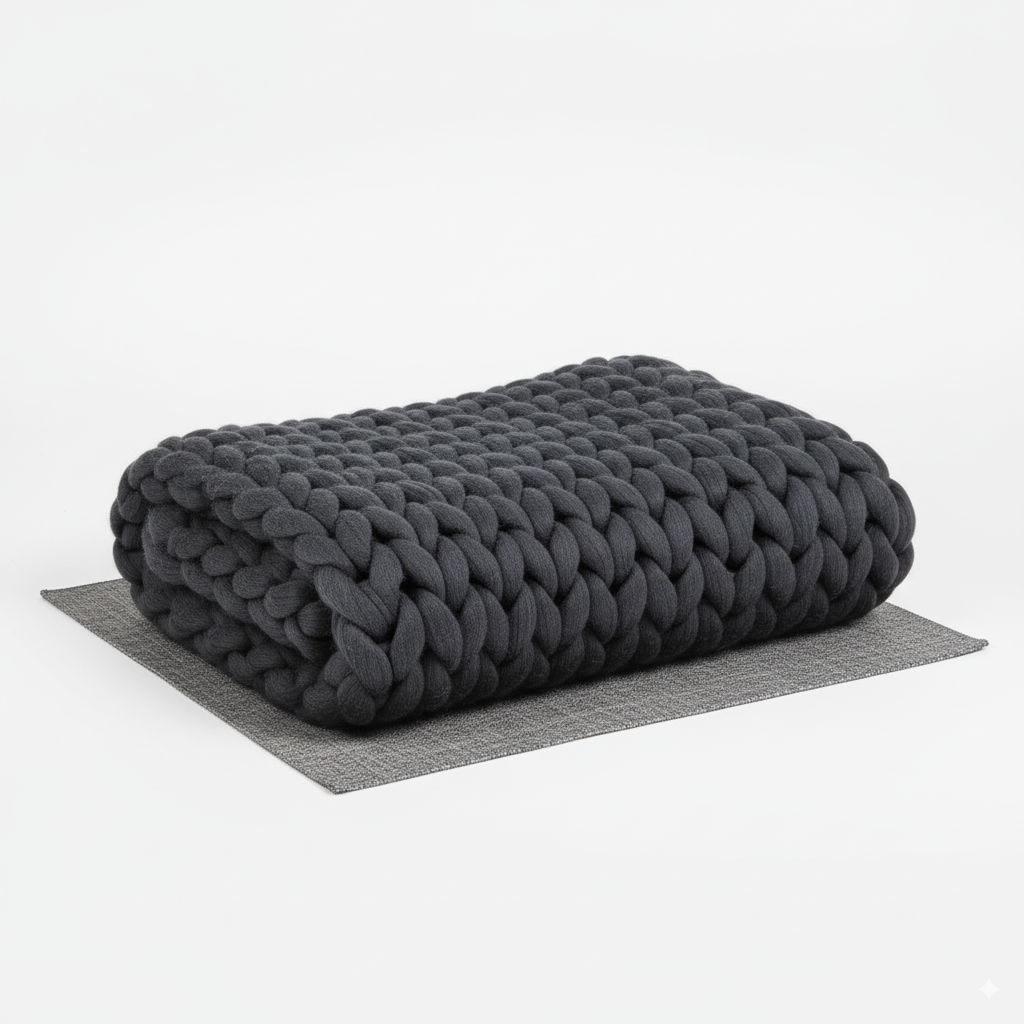 NordWeave | Elegant XXL Knit Blanket Made of Soft Yarn for Living & Bedrooms